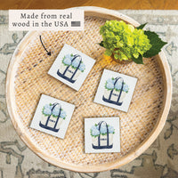 Hydrangea Tote Personalized Coaster
