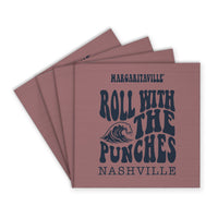*Roll With The Punches Red Personalized Coaster Set