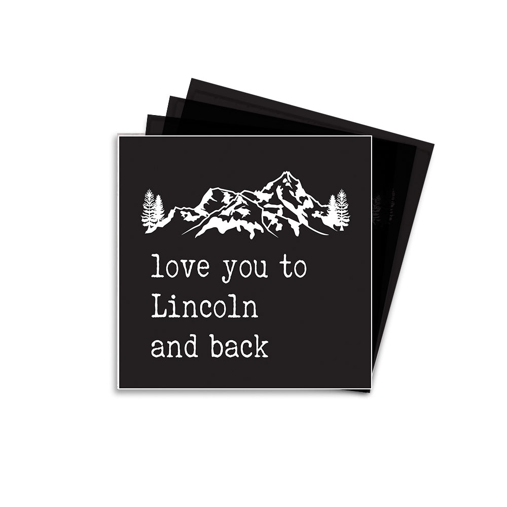 Love You To Mountains Personalized Coaster Set