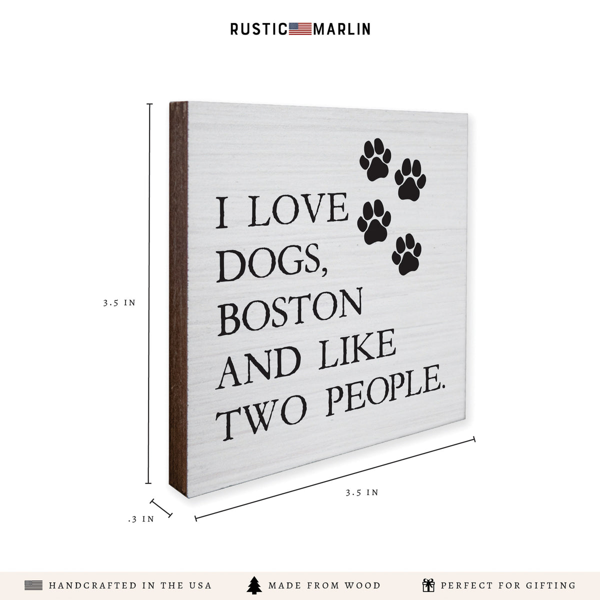 I Love Dogs Personalized Coaster Set