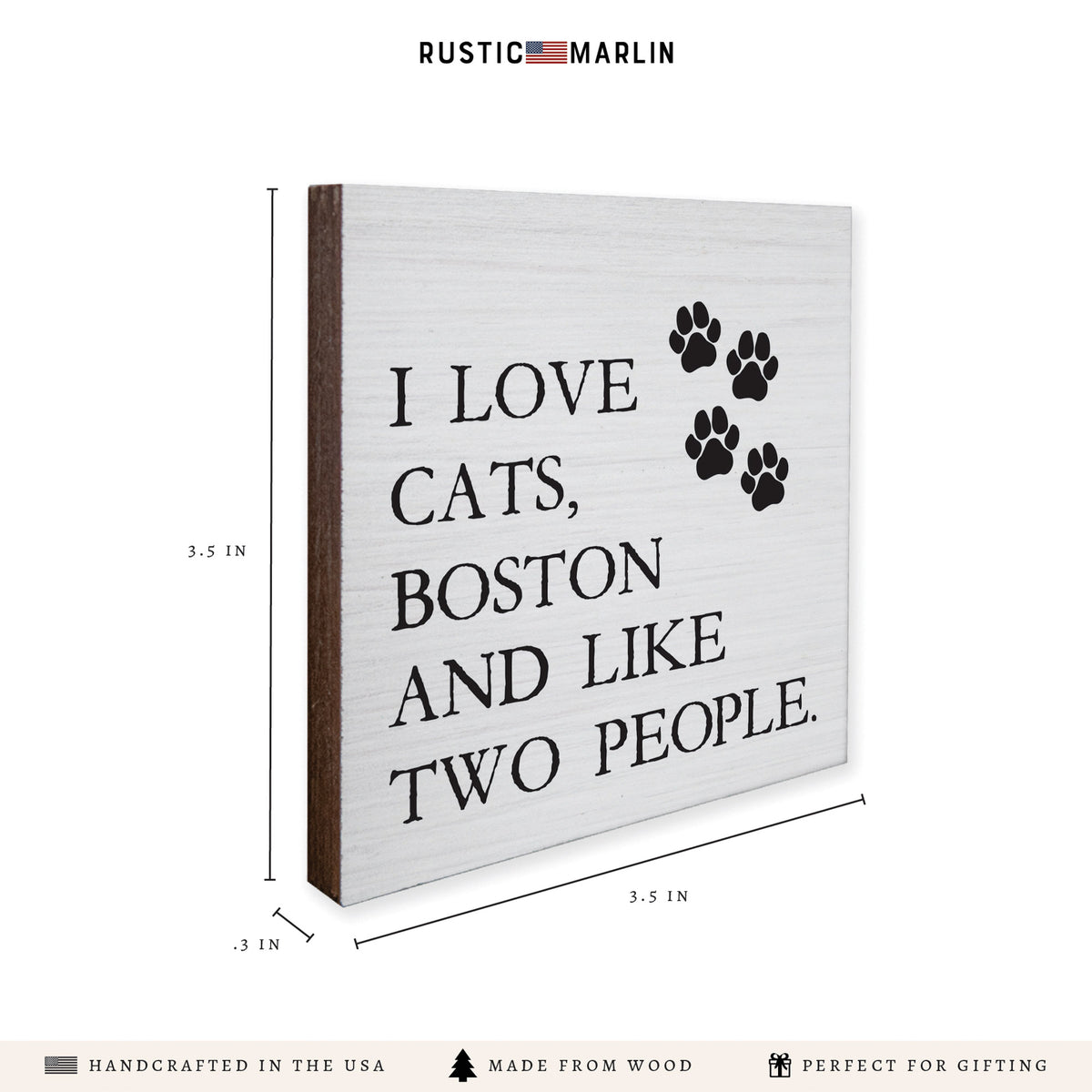 I Love Cats Personalized Coaster Set