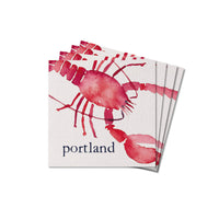Watercolor Lobster Personalized Coaster Set