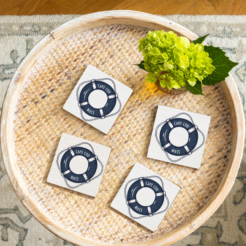 Personalized Lifesaver Coaster Set