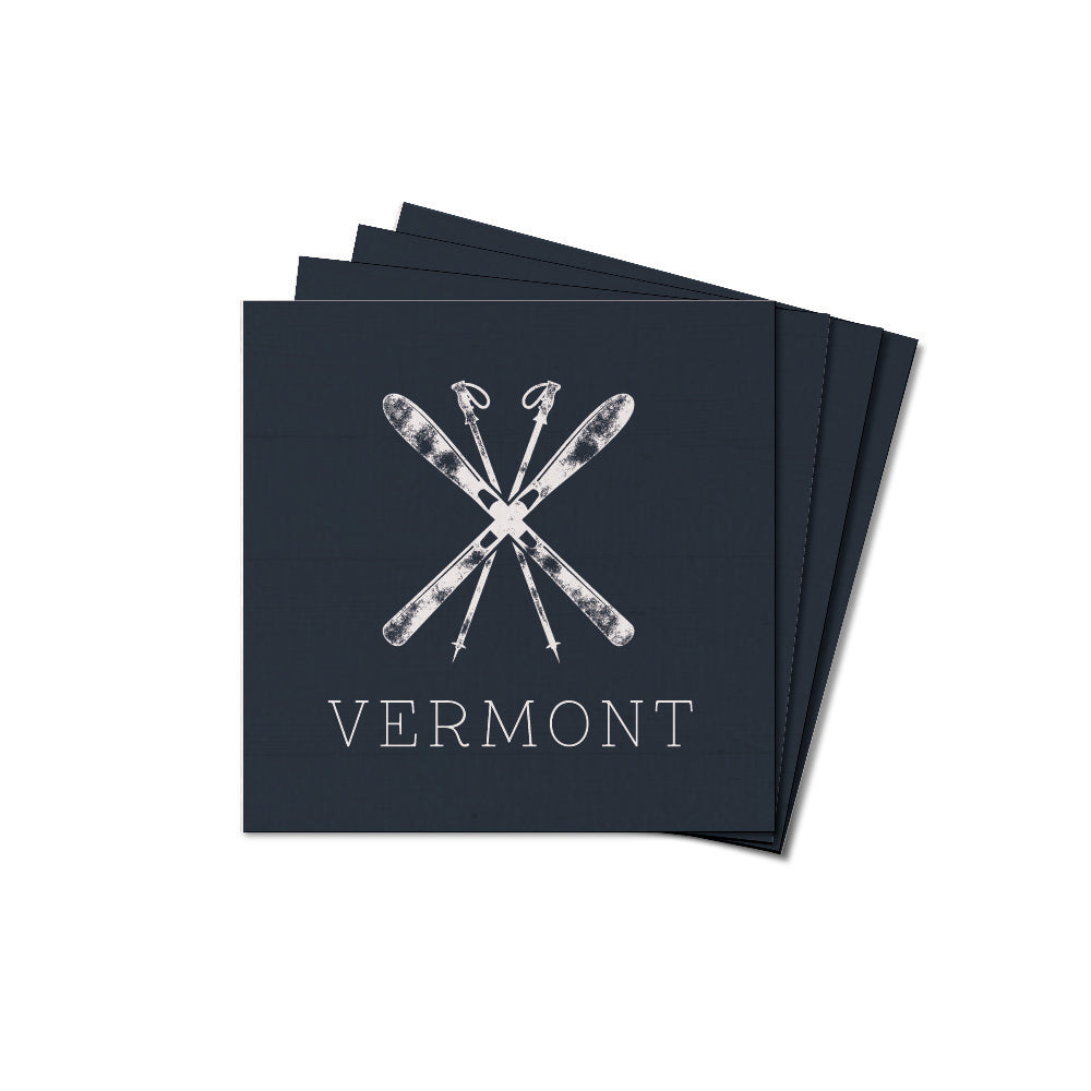 Skis Personalized Coaster Set