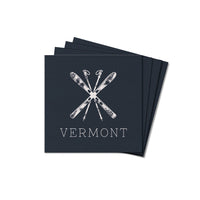 Skis Personalized Coaster Set