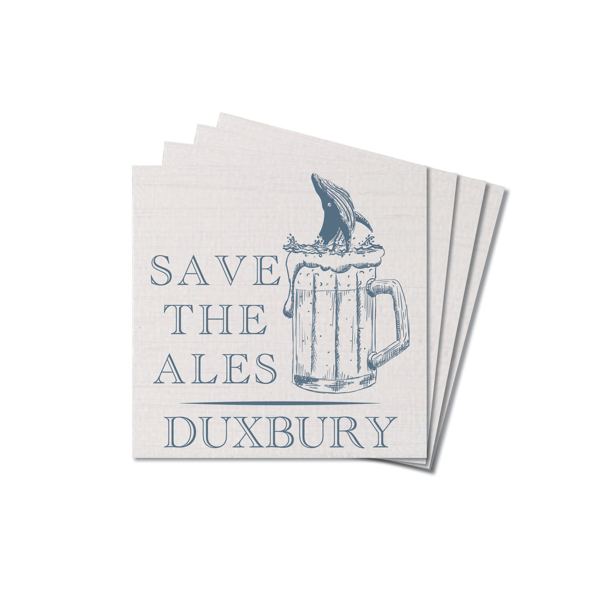 Save The Ales Personalized Coaster Set