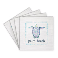 Sea Turtle Personalized Coaster Set