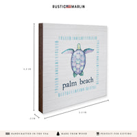 Sea Turtle Personalized Coaster Set