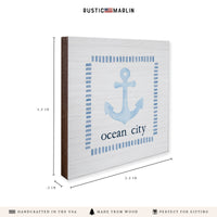 Anchor Personalized Coaster Set