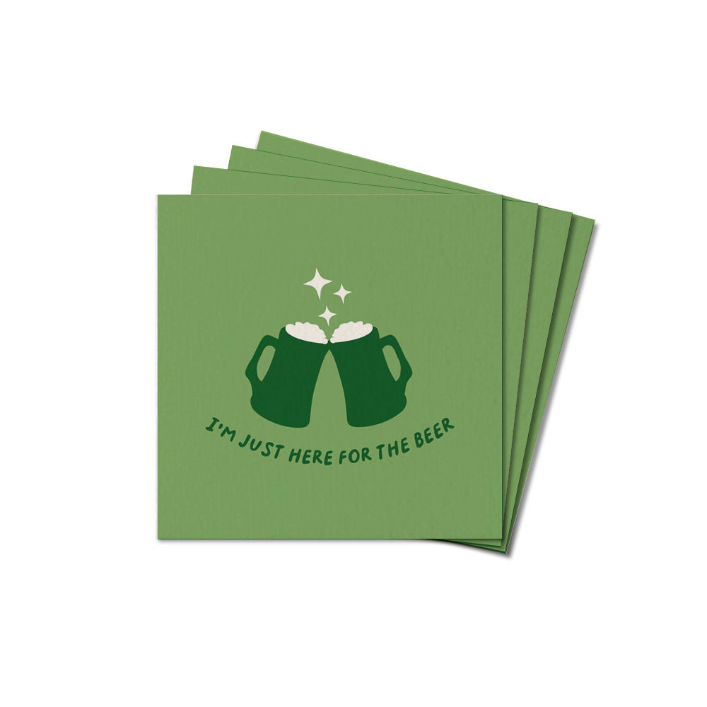 Just Here For The Beer Coaster Set