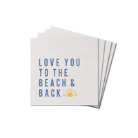Love You To The Beach Sunset Coaster Set