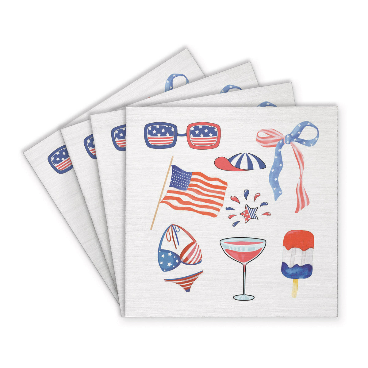 American Icons Coaster Set
