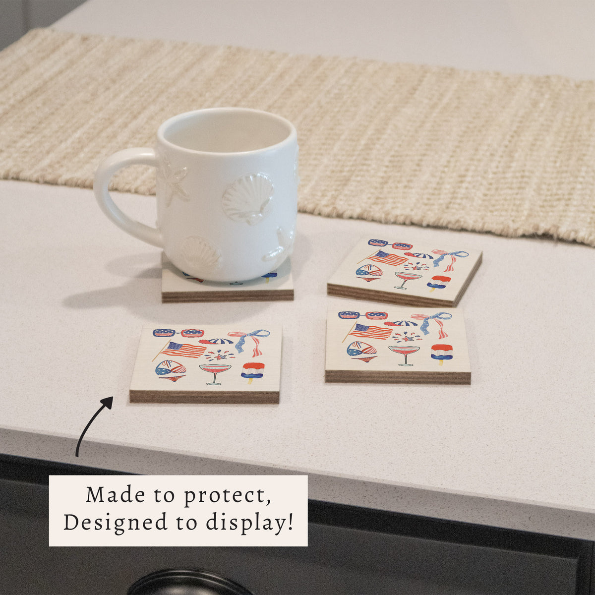 American Icons Coaster Set