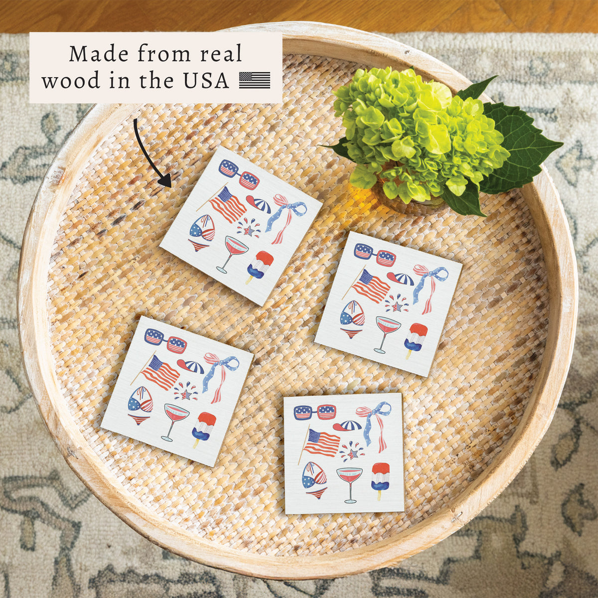 American Icons Coaster Set