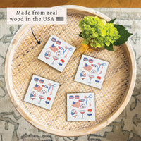 American Icons Coaster Set