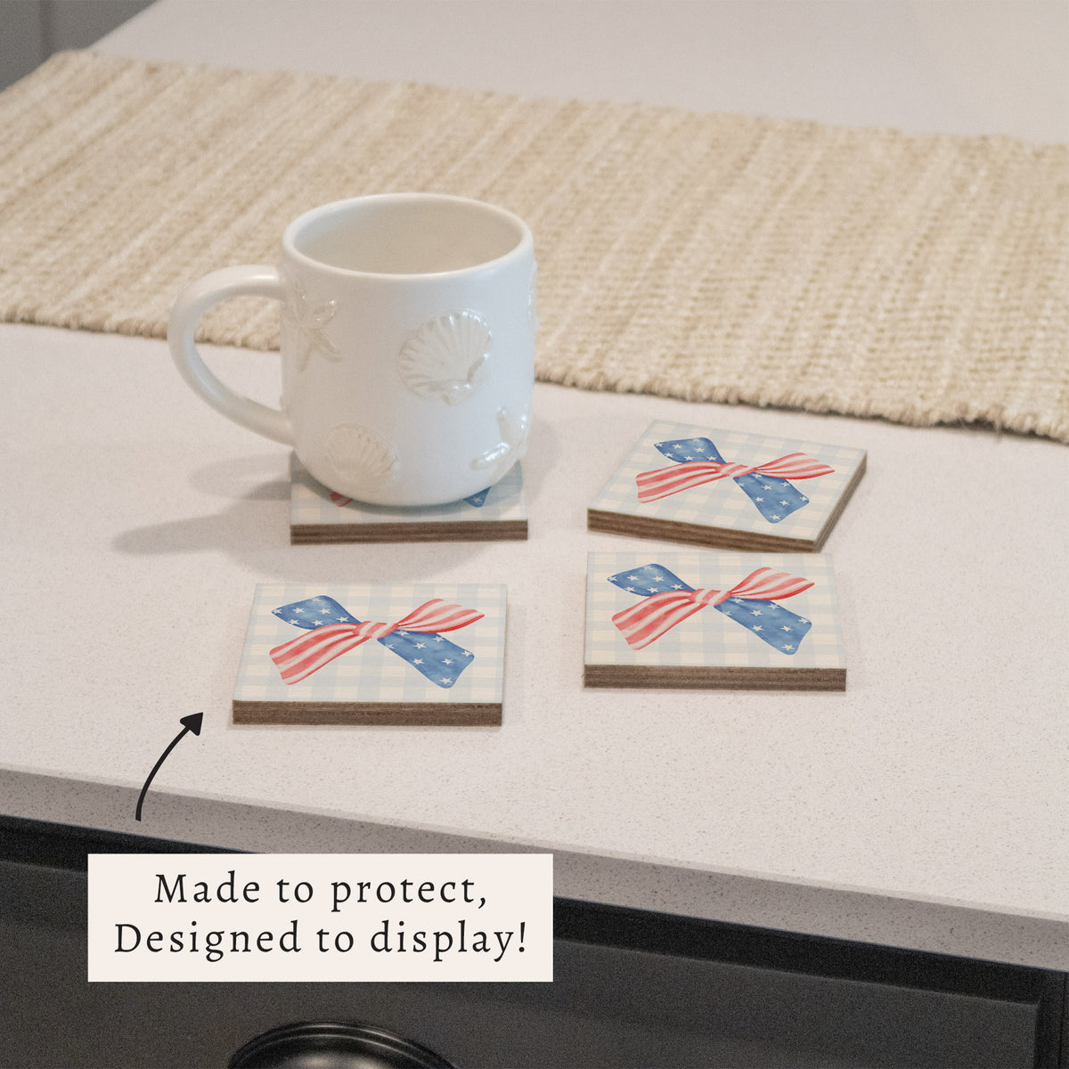 American Bow Coaster Set