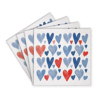 American Hearts Coaster Set