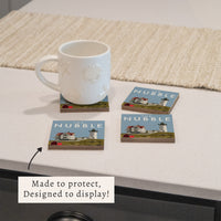 The Nubble Lighthouse Coaster Set