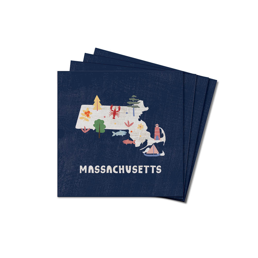 Massachusetts Coaster Set