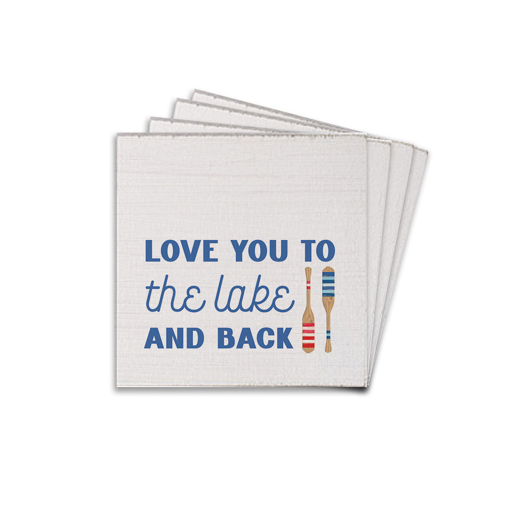Love You To The Lake And Back Coaster Set