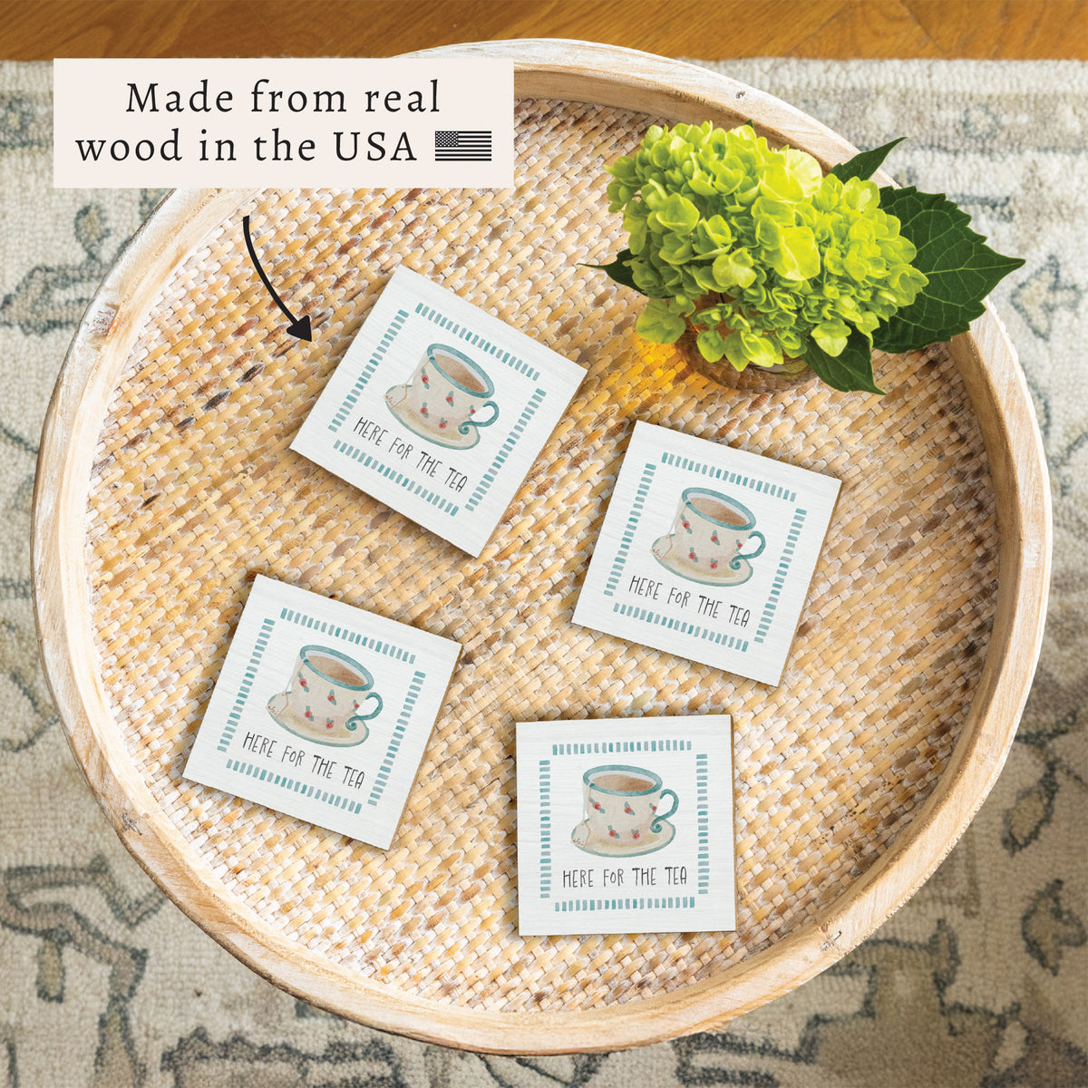 Here For The Tea Coaster Set