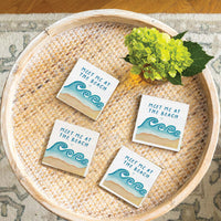 Beach Waves Coaster Set