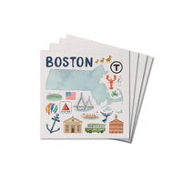 Famous Boston Places Coaster Set