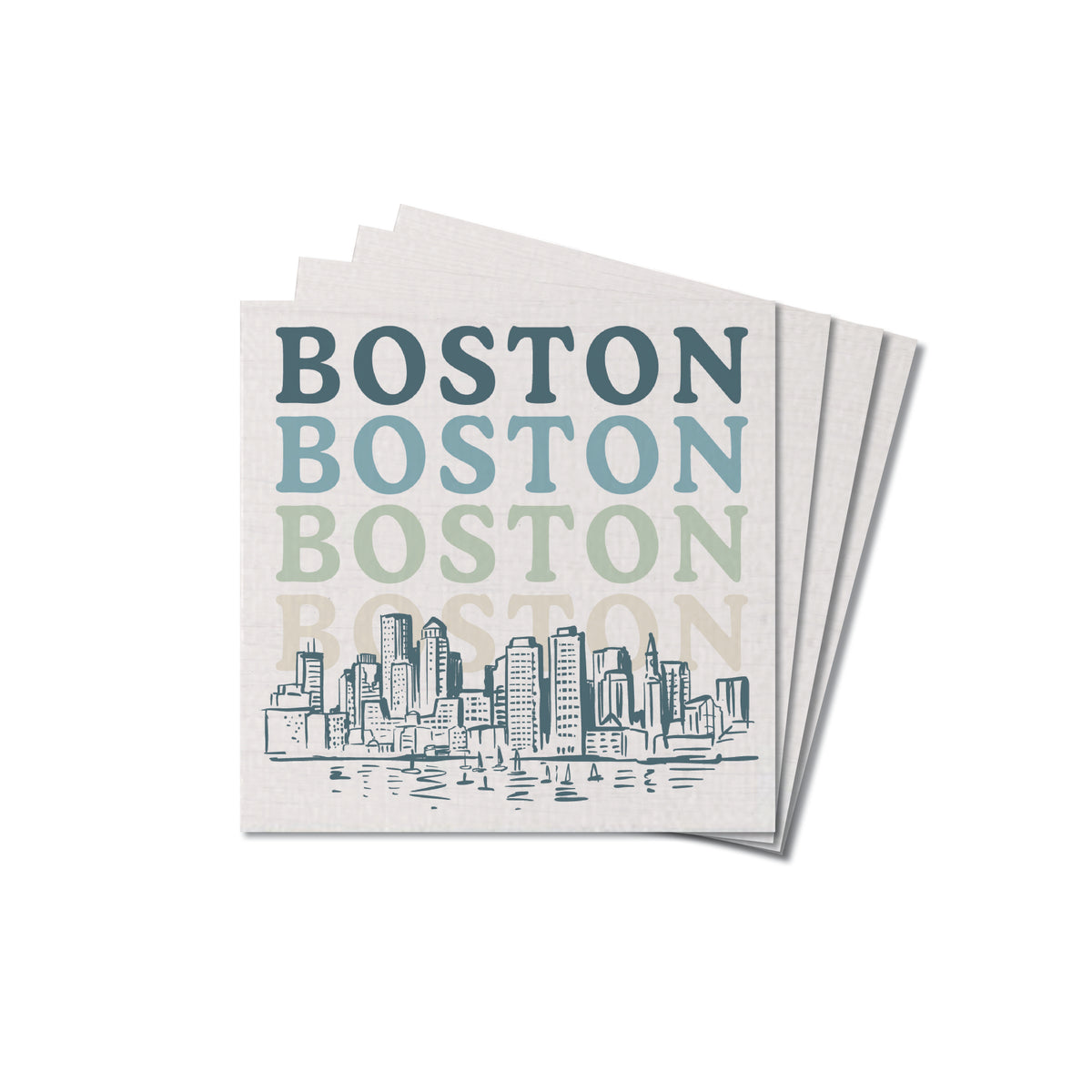 Boston City Coaster Set