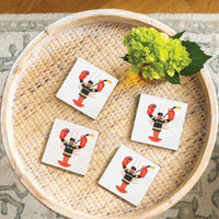 Boston Hockey Lobster Coaster Set