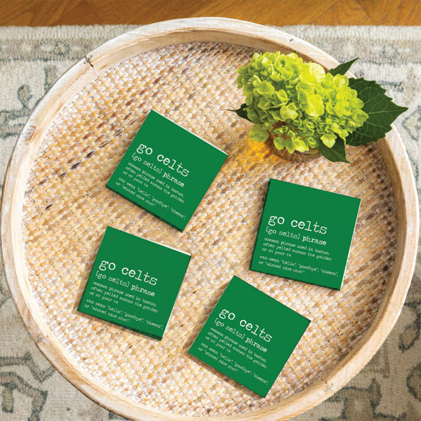 Boston Go Celts Definition Coaster Set