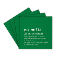 Boston Go Celts Definition Coaster Set