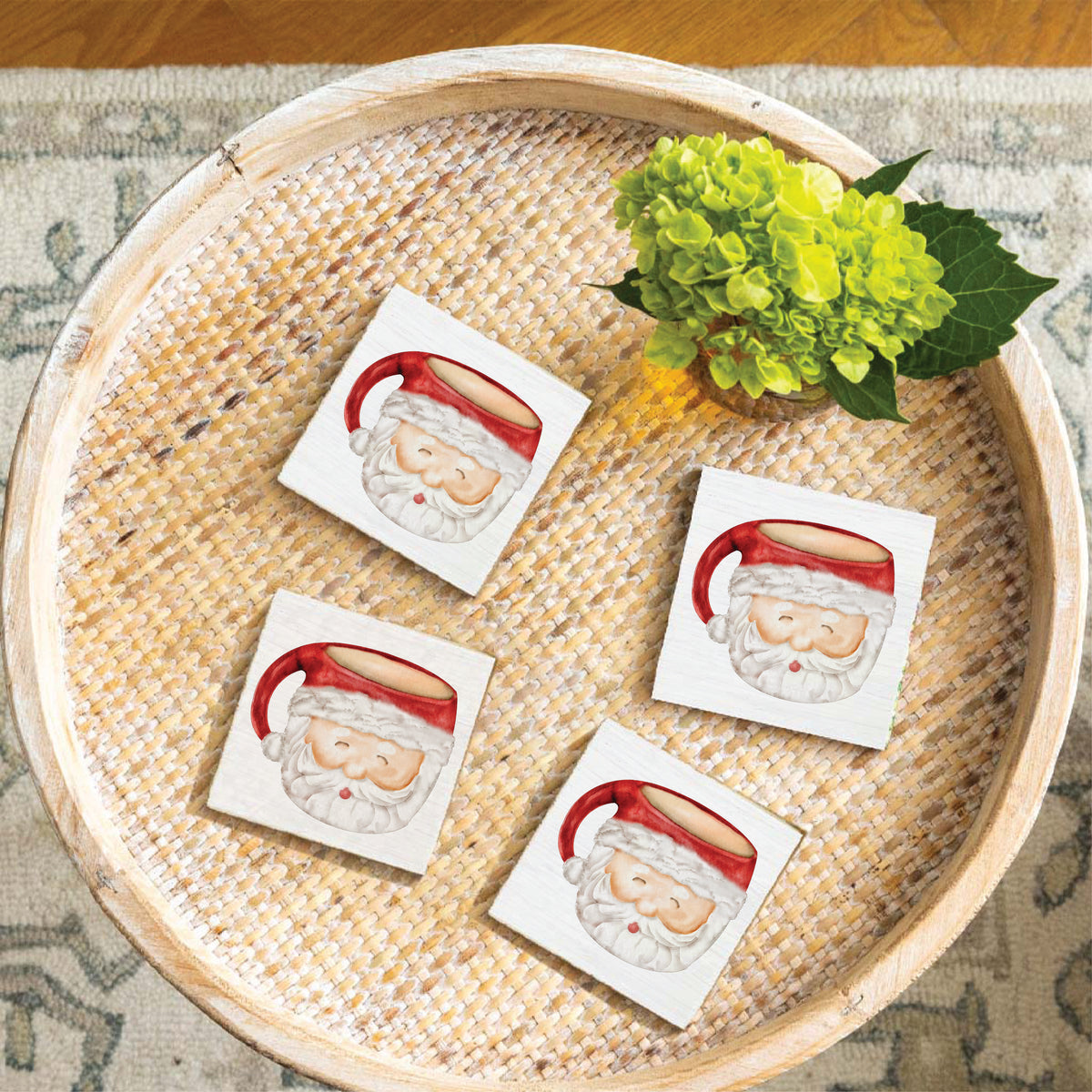 Vintage Santa Mug Coaster