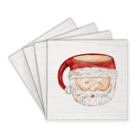 Santa Mug Coaster Set | Christmas Coaster | Wooden Decor