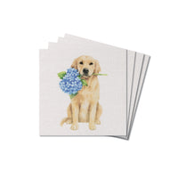Hydrangea Dog Coaster Set