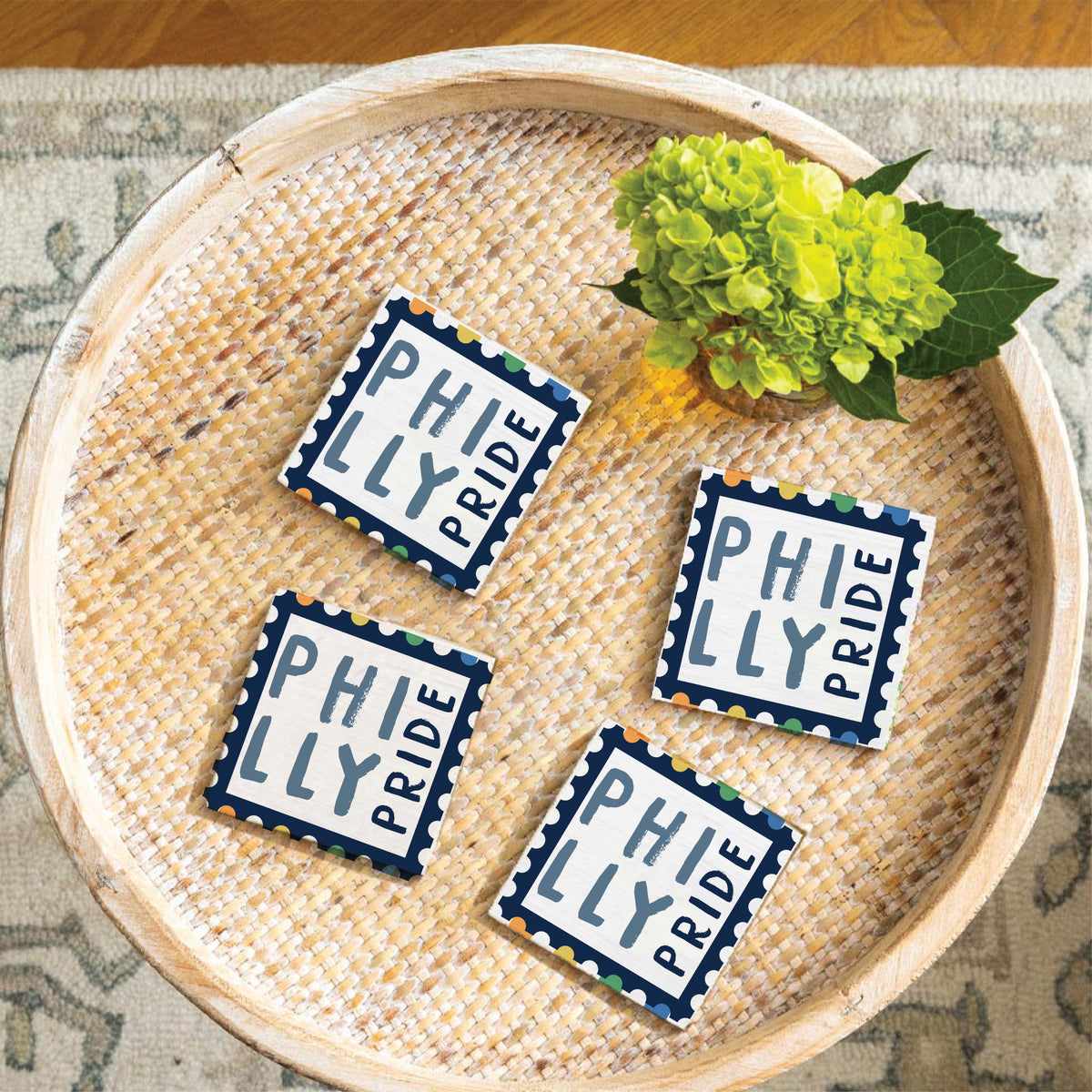 Philly Pride Stamp Coaster Set