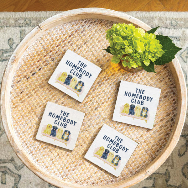Dog Homebody Club Coaster Set