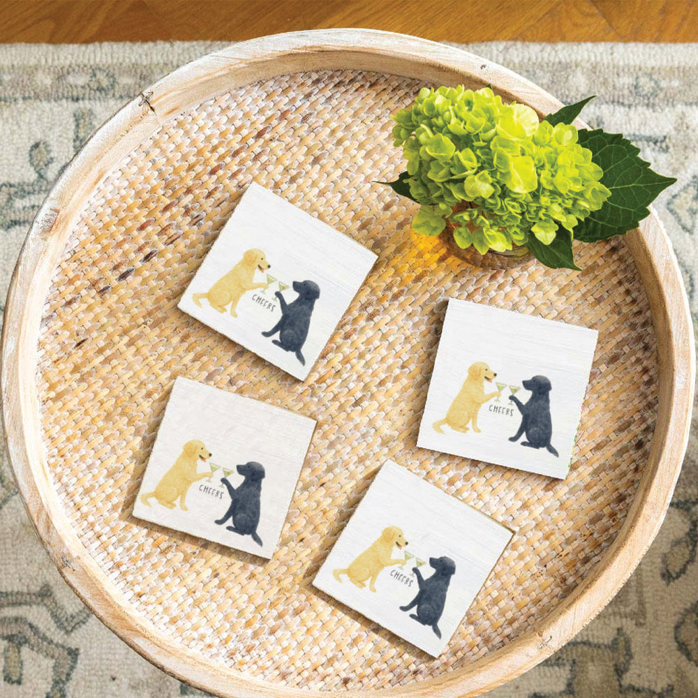 Dog Cheers Coaster Set