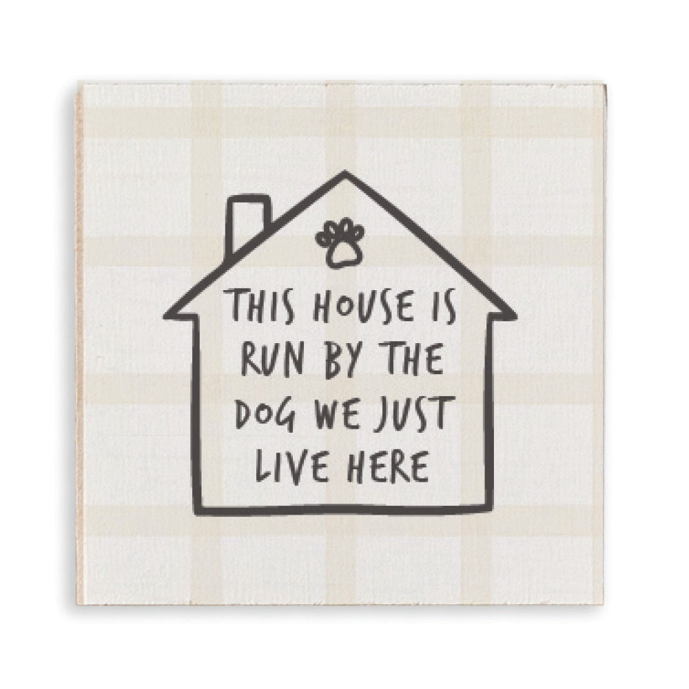 House Run By Dog Coaster Set
