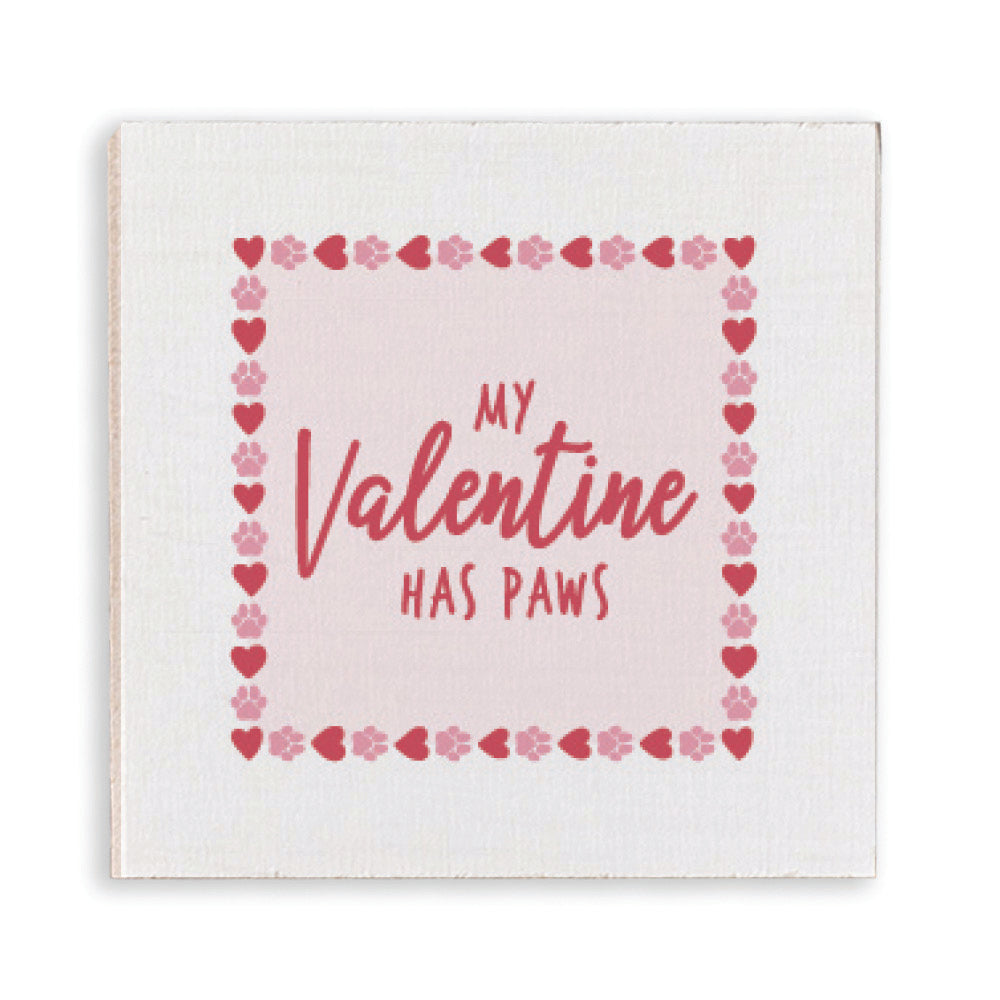 My Valentine Has Paws Coaster Set