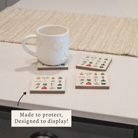 Ski Icons Coaster Set