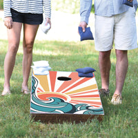 Coastal Sunset Cornhole Game Set