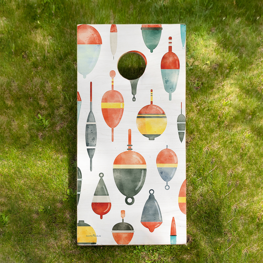 Watercolor Buoy Cornhole Game Set