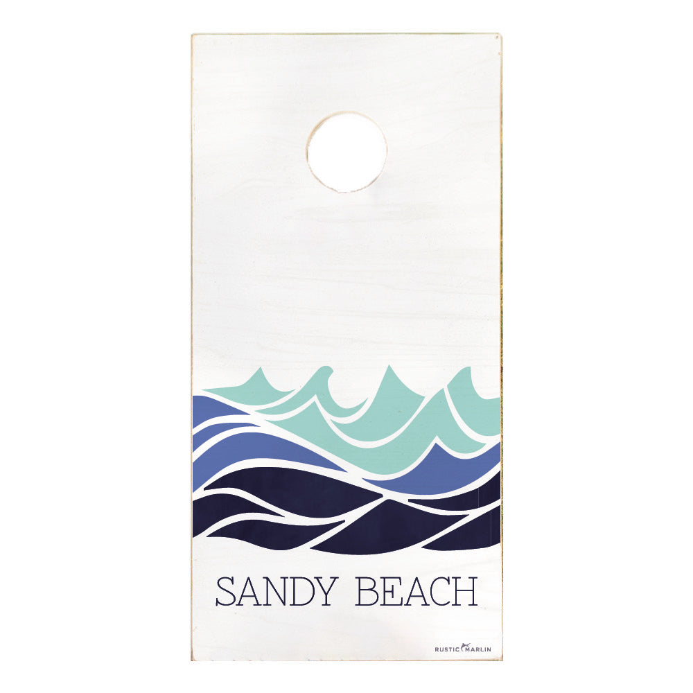 Waves Personalized Cornhole Game Set