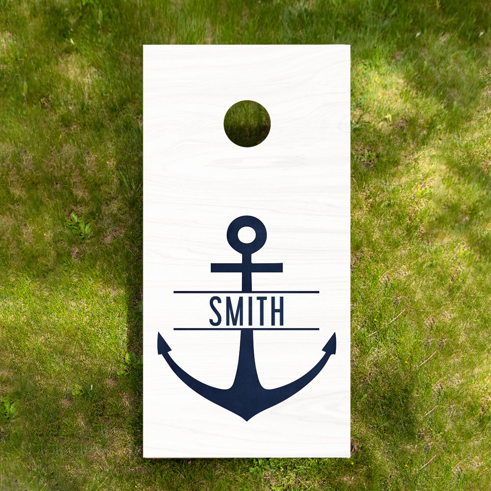 FOV Personalized Anchor Cornhole Game Set