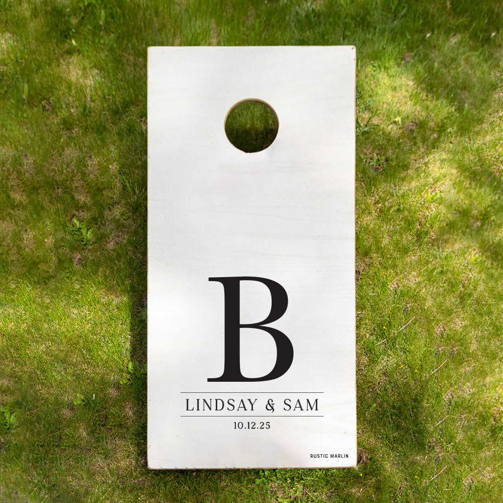 Custom Initial Personalized Cornhole