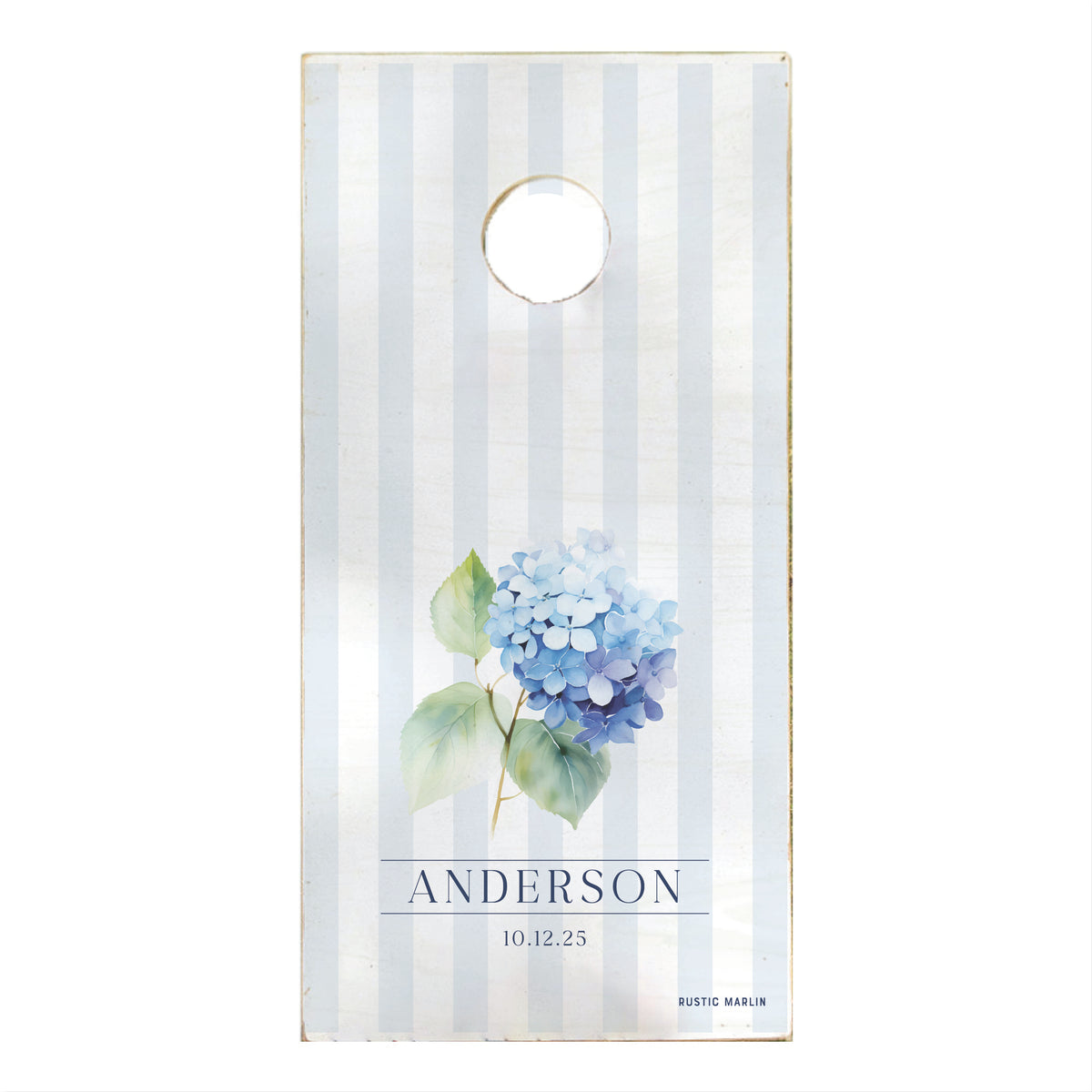 Hydrangea Personalized Cornhole
