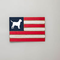 Dog American Flag