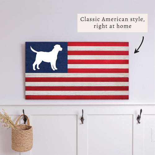 Dog American Flag