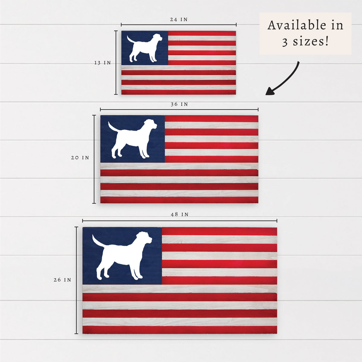 Dog American Flag