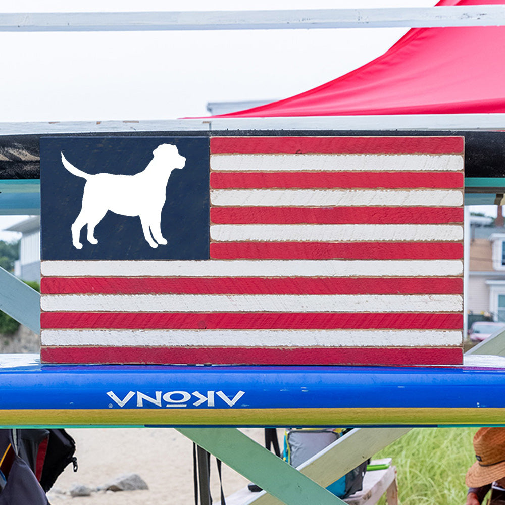 Dog American Flag